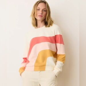Marine Layer Vintage Terry Sweatshirt Warm Wave - size Medium